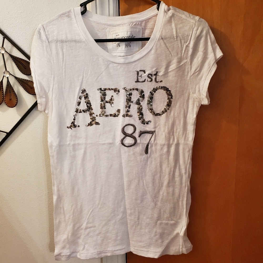 Aeropostale tshirt with sequins - LARGE